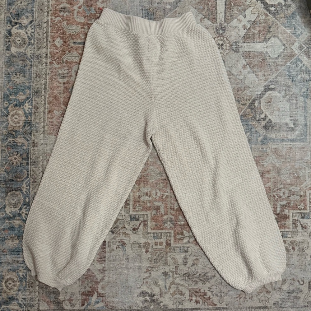 Sincerely Jules Textured Cream Cropped Pants